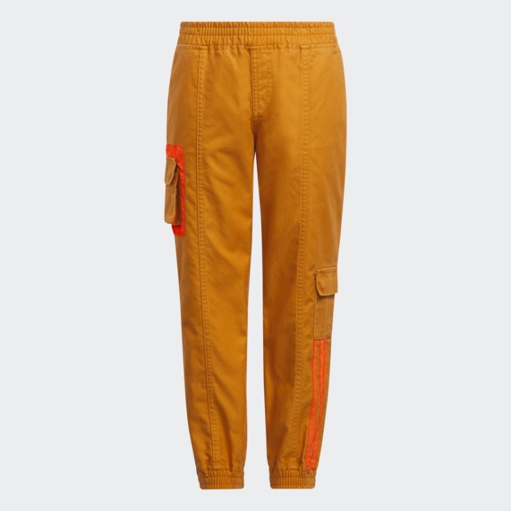 Joggers De Lona Naranja Adidas
