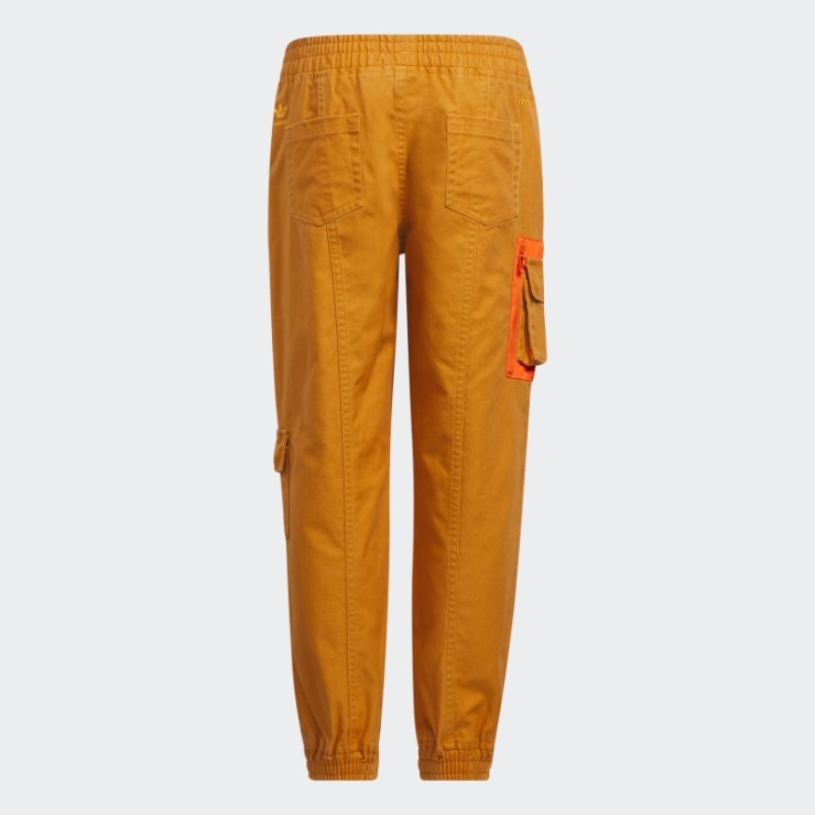Joggers De Lona Naranja Adidas