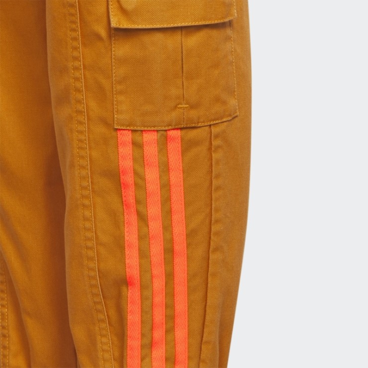 Joggers De Lona Naranja Adidas