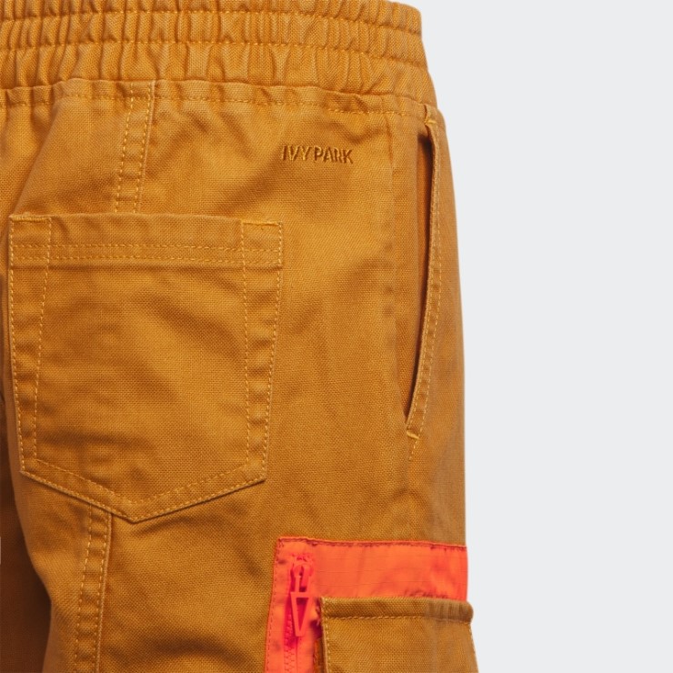 Joggers De Lona Naranja Adidas