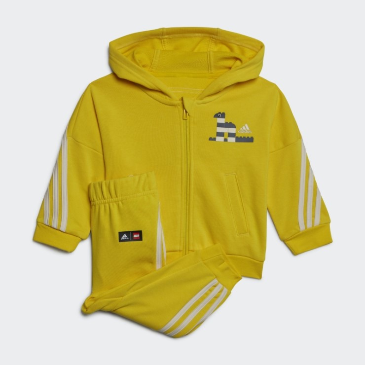 Amarillo Adidas X Classic Lego Conjunto De Chaqueta Y Pantalón De Moda