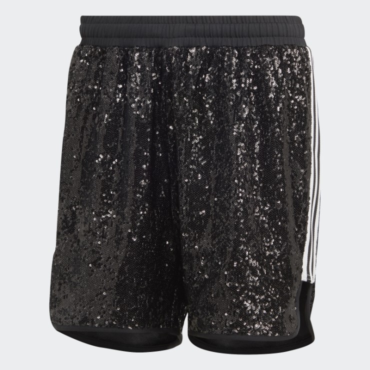 Shorts De Lentejuelas Negros Adidas