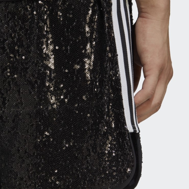 Shorts De Lentejuelas Negros Adidas