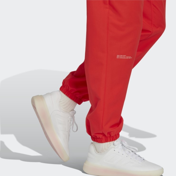 Pantalon Tejido Adidas Rojo