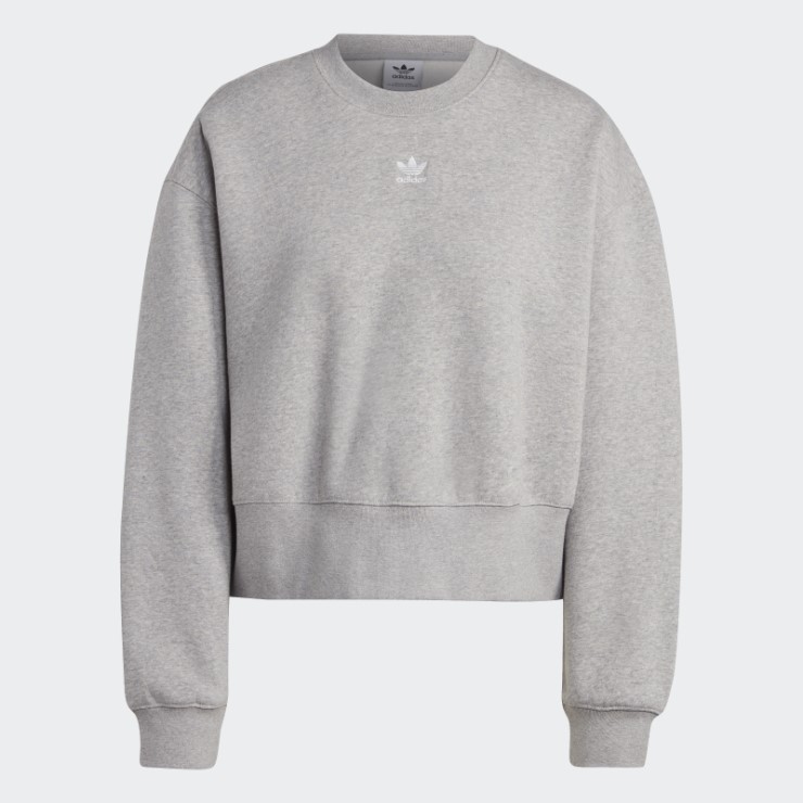 Sudadera Gris Medio Adidas Adicolor Essentials Crew