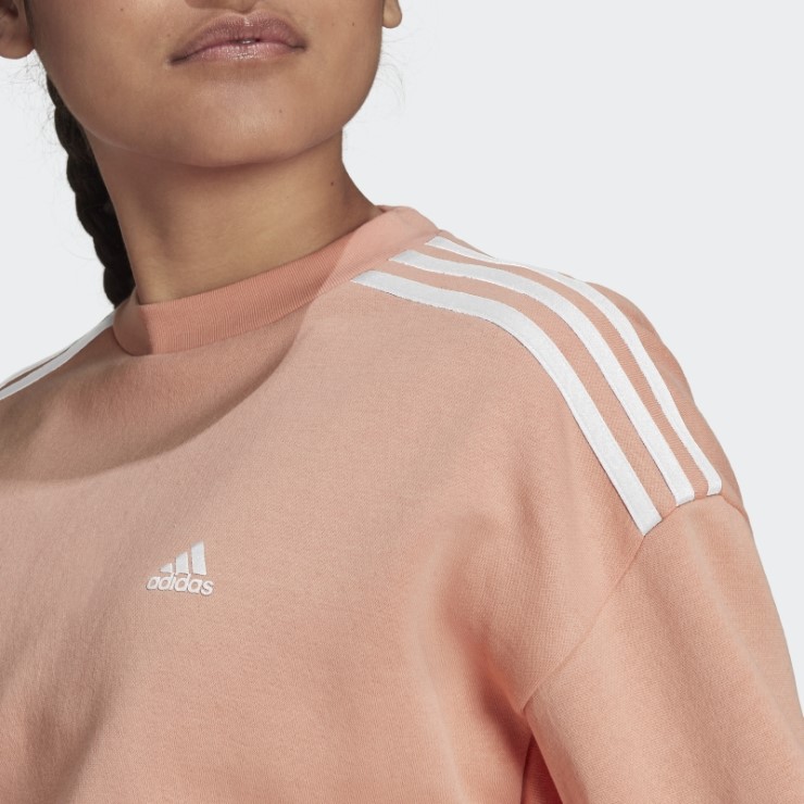 Sudadera Hyperglam Crop Crew Adidas Ambient Blush