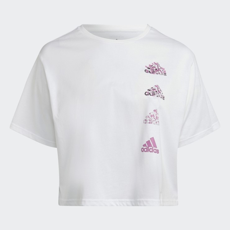 Camiseta De Entrenamiento Con Gráfico Corto Aeroready Blanco (talla Grande) Adidas