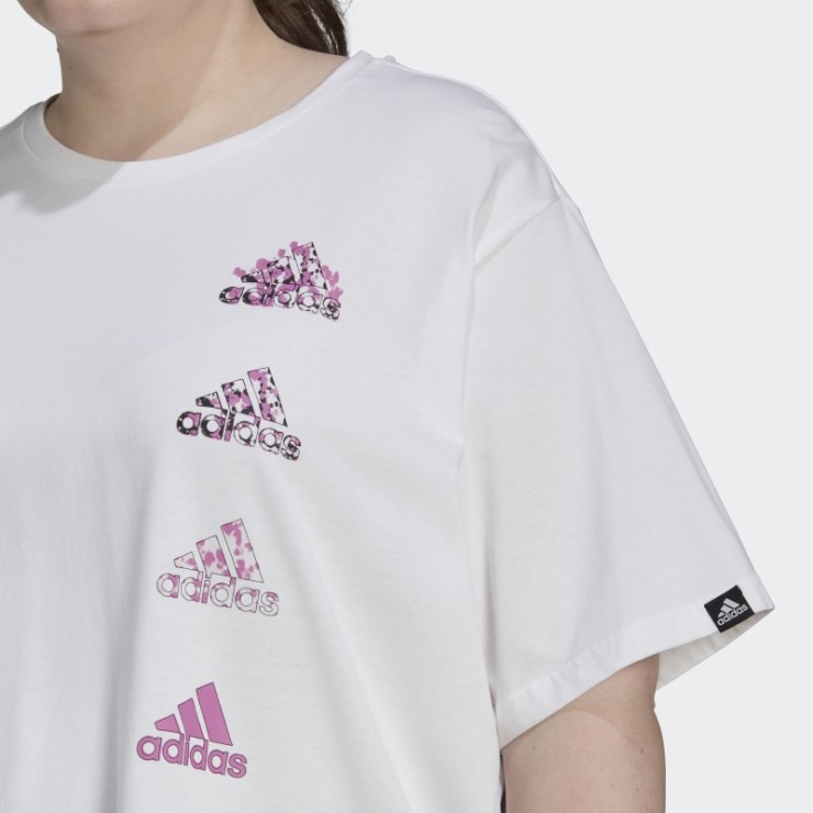 Camiseta De Entrenamiento Con Gráfico Corto Aeroready Blanco (talla Grande) Adidas