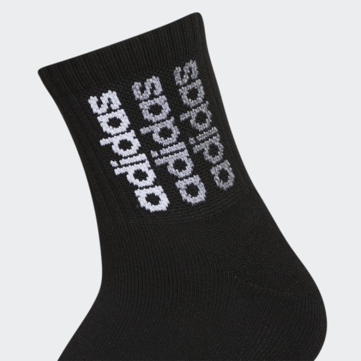 Negro Wmspt Paso 2 3pk Calcetines De Cuarto Alto Adidas