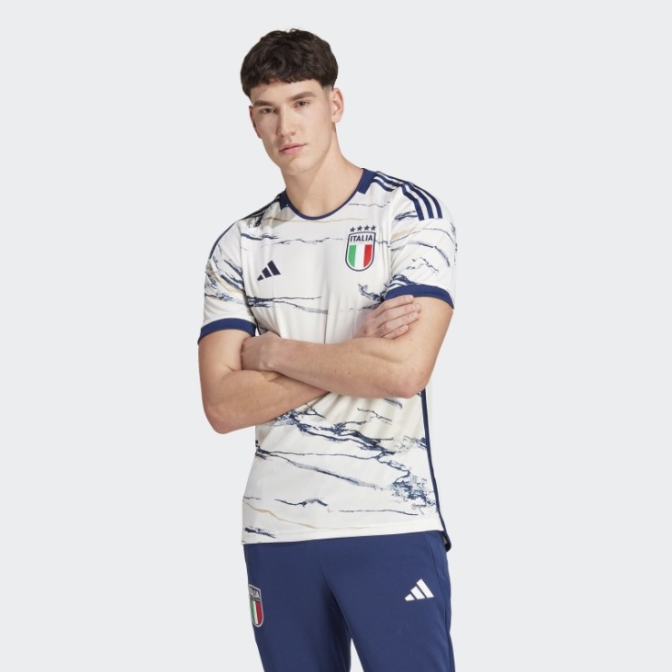 Camiseta Blanca Italia 23 Segunda Equipación Adidas Fashion