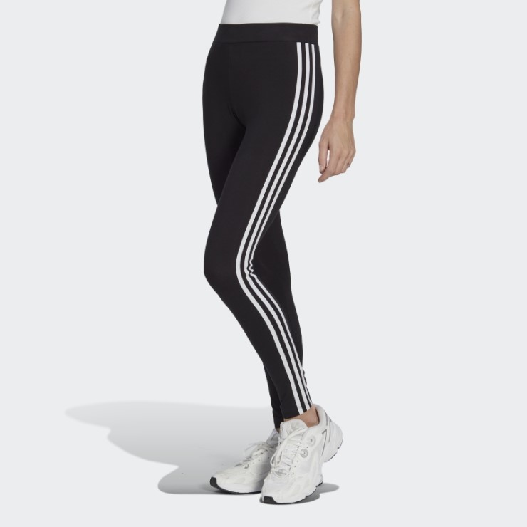 Leggings Negros Adidas Adicolor Classics Con 3 Rayas