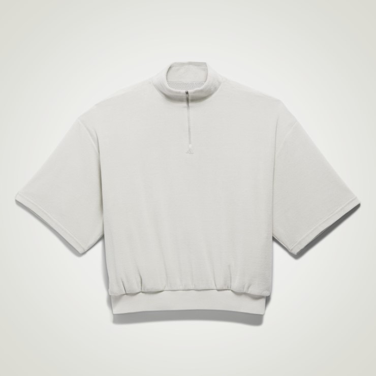 Adidas One Basketball Velour 1/2-zip Sudadera Metal Gris