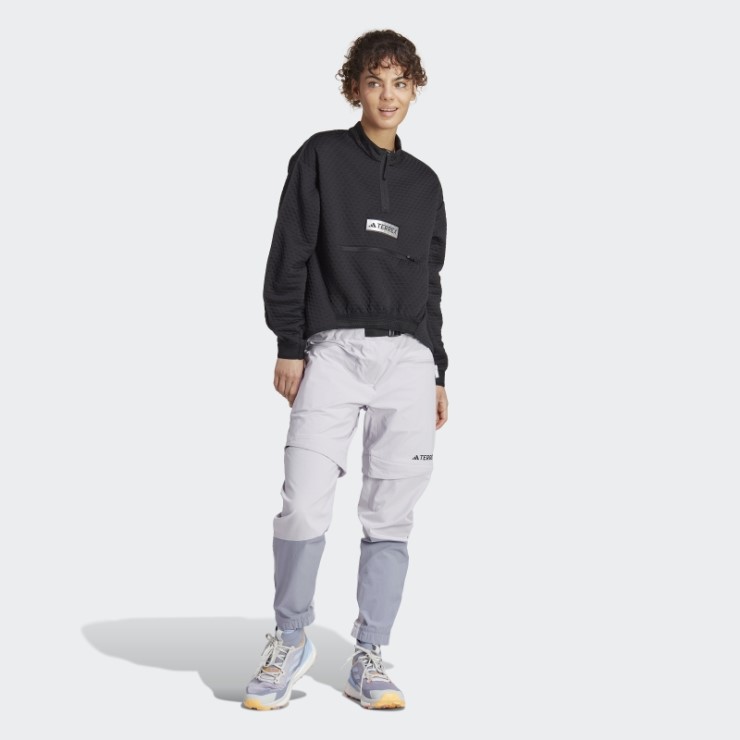 Adidas Terrex Utilitas Chaqueta Polar Con Media Cremallera Negro