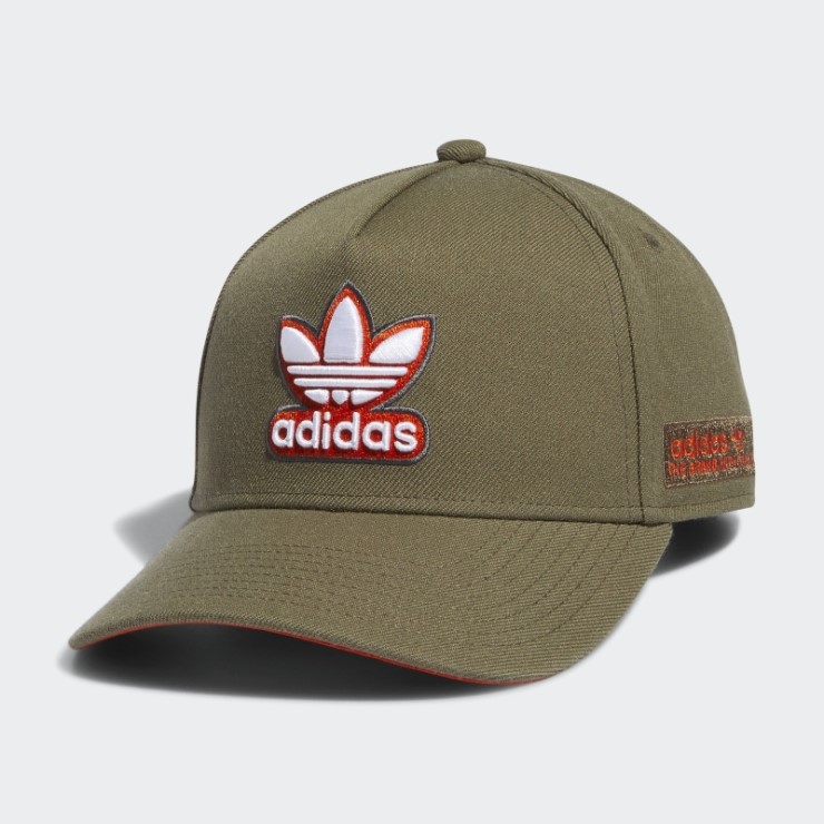 Gorra Snapback A-frame De Adidas Oliva Fuerte