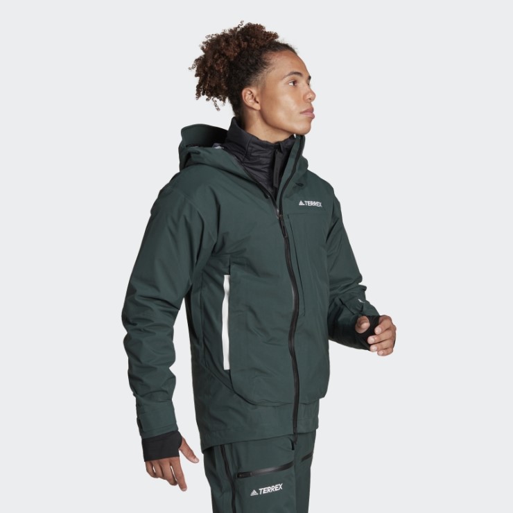 Adidas Terrex Myshelter Chaqueta De Nieve De 3 Capas Gore Tex Verde