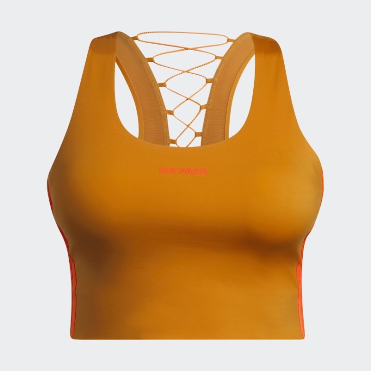 Sujetador Con Cordones En La Espalda Naranja Focus (talla Grande) Adidas