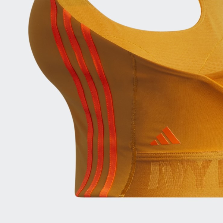 Sujetador Con Cordones En La Espalda Naranja Focus (talla Grande) Adidas