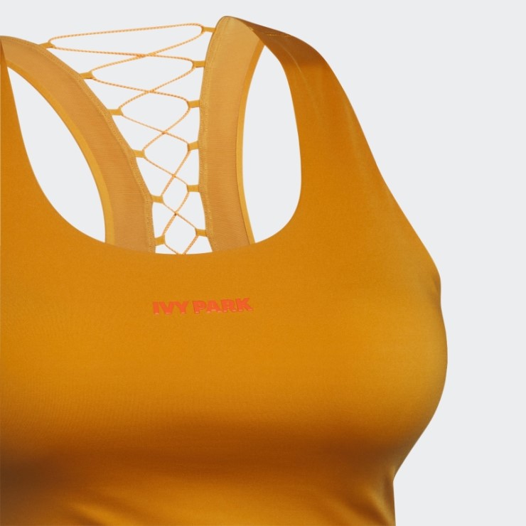 Sujetador Con Cordones En La Espalda Naranja Focus (talla Grande) Adidas