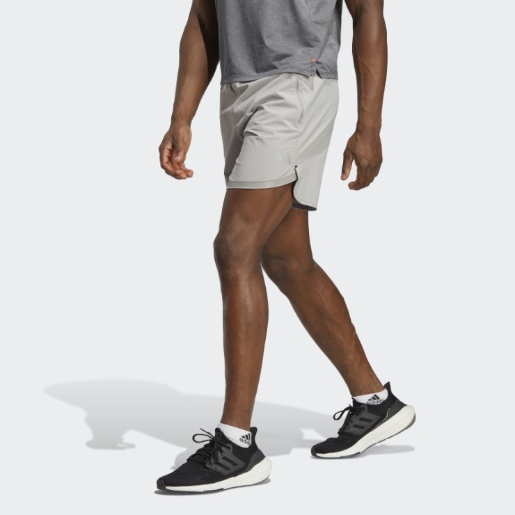 Adidas Mgh Gris Sólido Diseñado Para Entrenar Pantalones Cortos De Entrenamiento De Cordura
