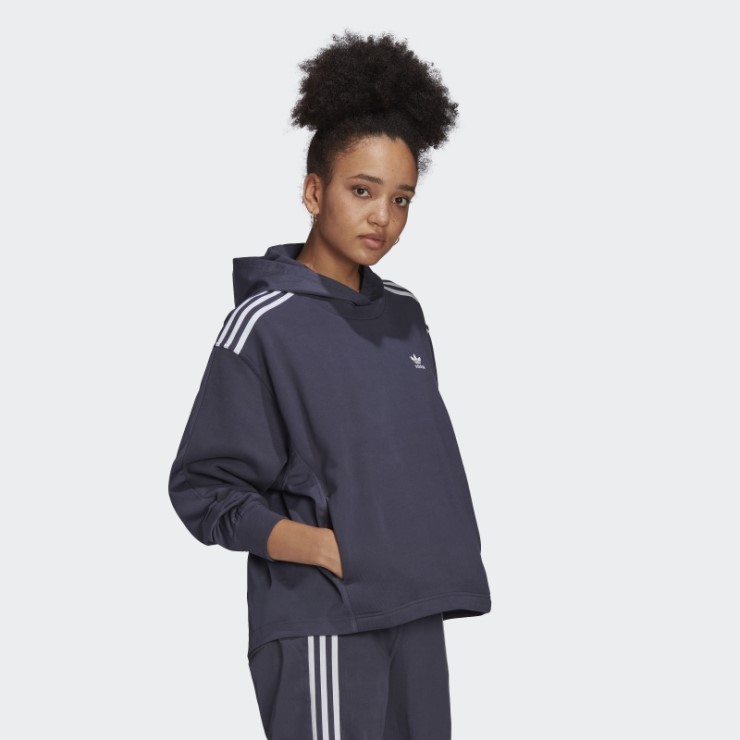 Sudadera Con Capucha Adidas Adicolor Classics Azul Marino