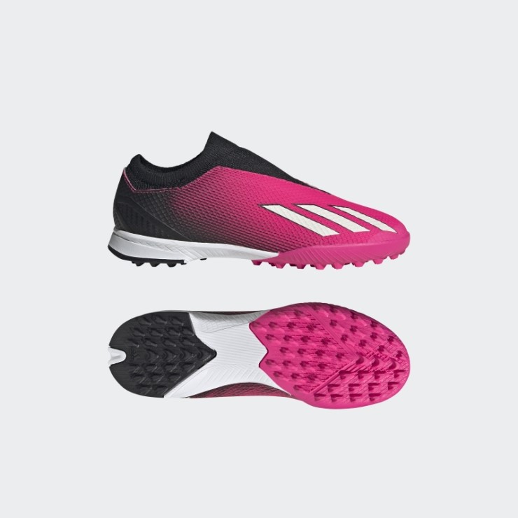 Rosa Adidas X Speedportal.3 Botas De Césped Sin Cordones