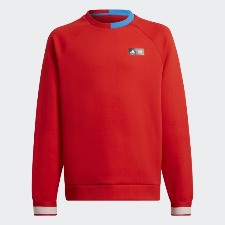 Sudadera Roja Adidas X Lego Tech Pack Crew
