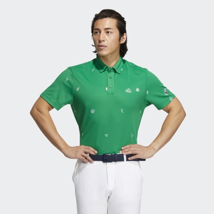 Polo Adidas Play Green Monogram Verde