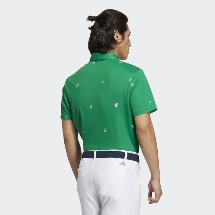 Polo Adidas Play Green Monogram Verde