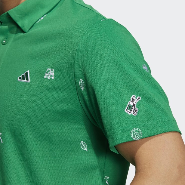 Polo Adidas Play Green Monogram Verde