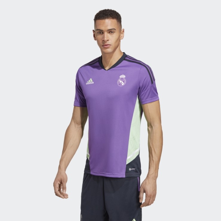 Adidas Real Madrid Condivo 22 Camiseta De Entrenamiento Morado Moda