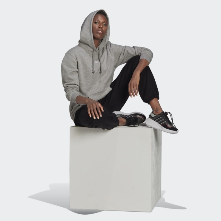 Adidas Sudadera Con Capucha Gris Medio Adicolor Essentials