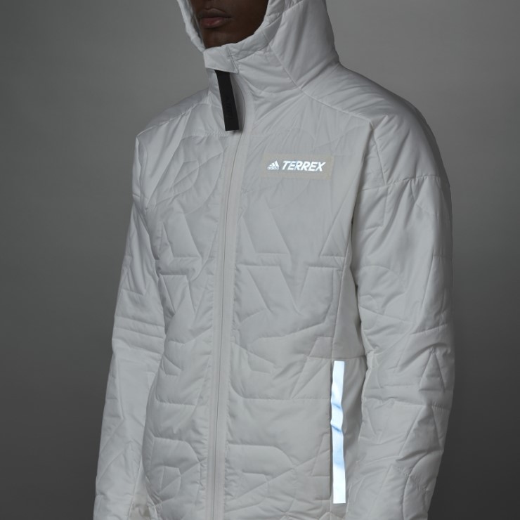 Chaqueta Acolchada Con Capucha Adidas Terrex Myshelter Primaloft No Teñida Caliente