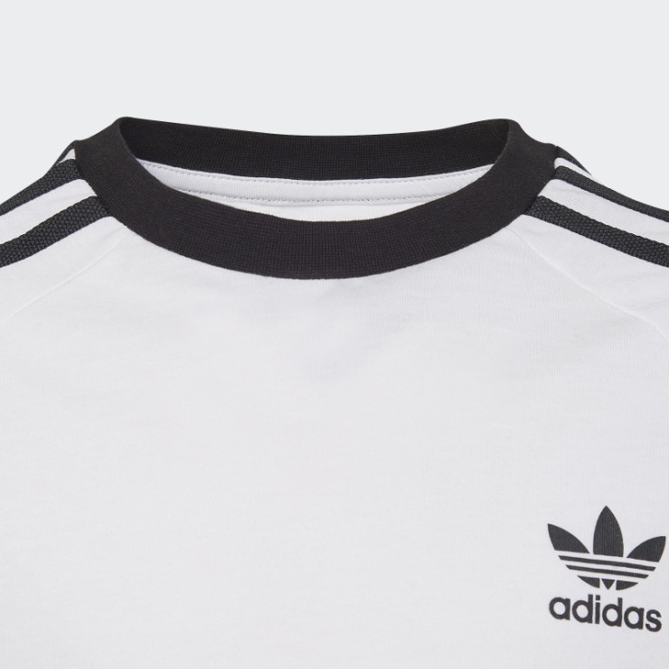 Camiseta Adidas Adicolor 3 Rayas Blanco