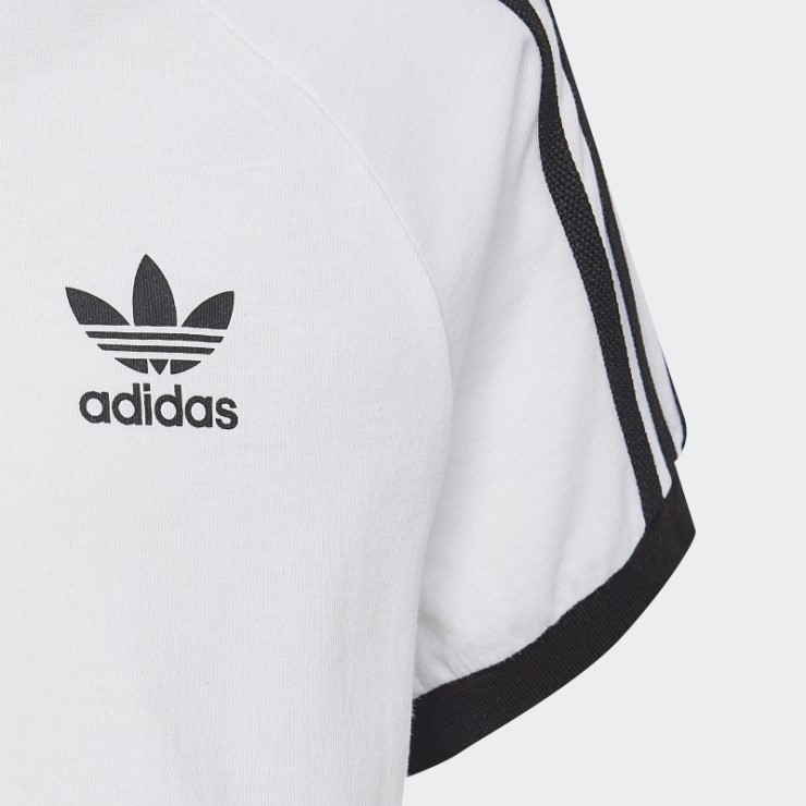 Camiseta Adidas Adicolor 3 Rayas Blanco