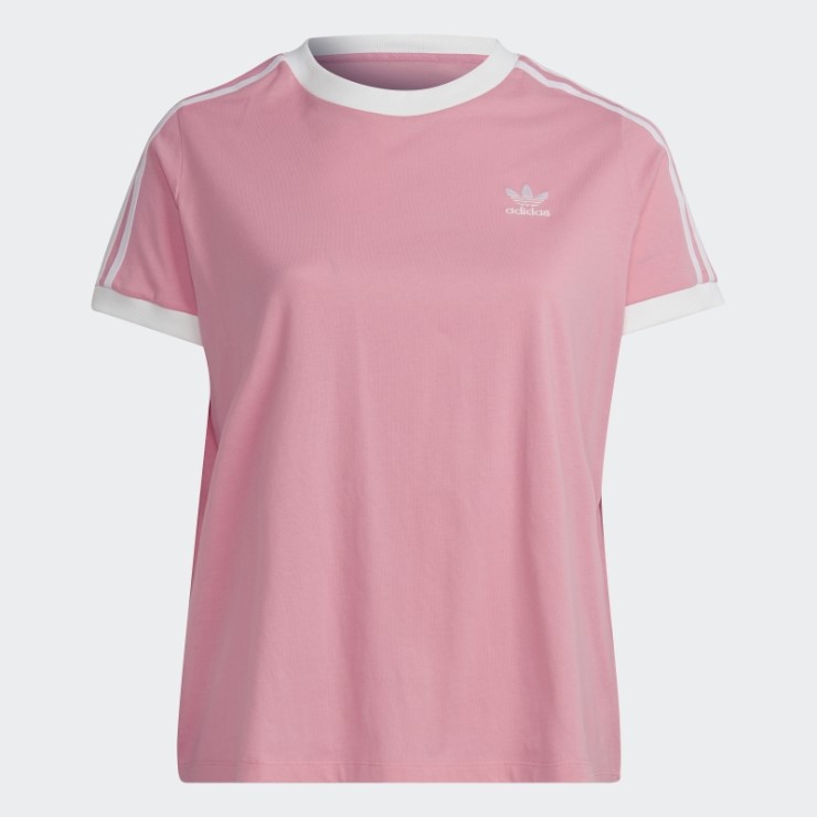 Camiseta Adicolor Classics 3-stripes (talla Grande) Rosa Adidas