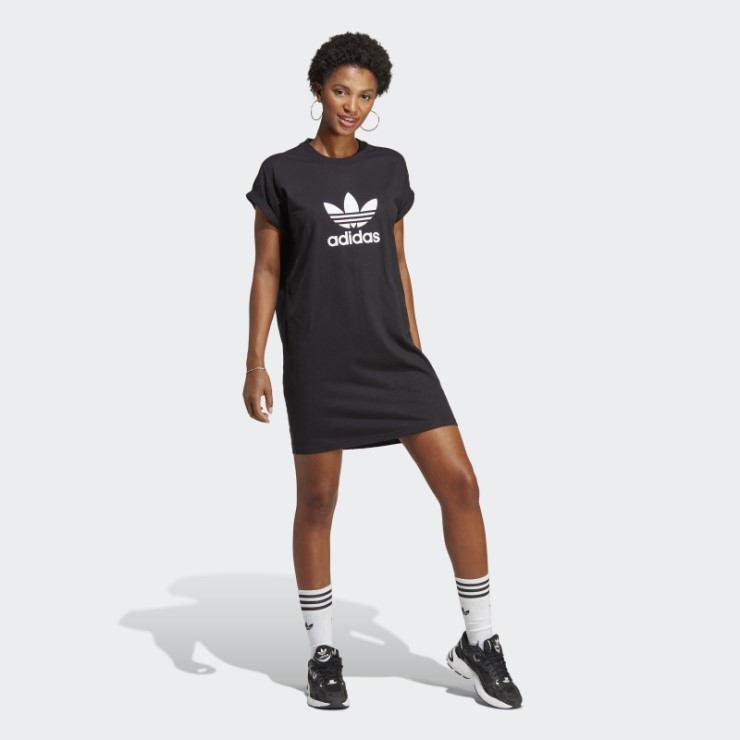 Vestido Negro Adidas Adicolor Classics Trefoil