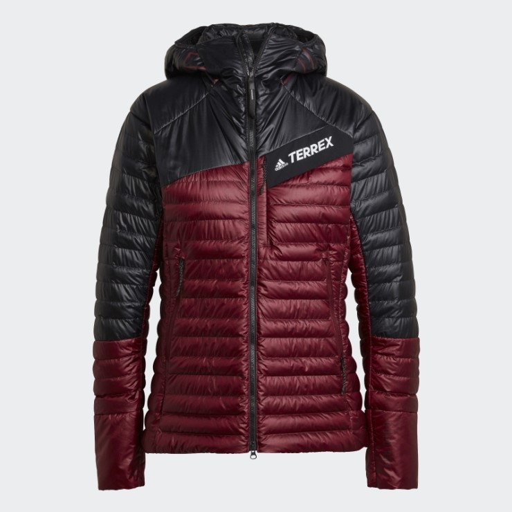 Chaqueta Roja Con Capucha Techrock Para Todo El Año Adidas