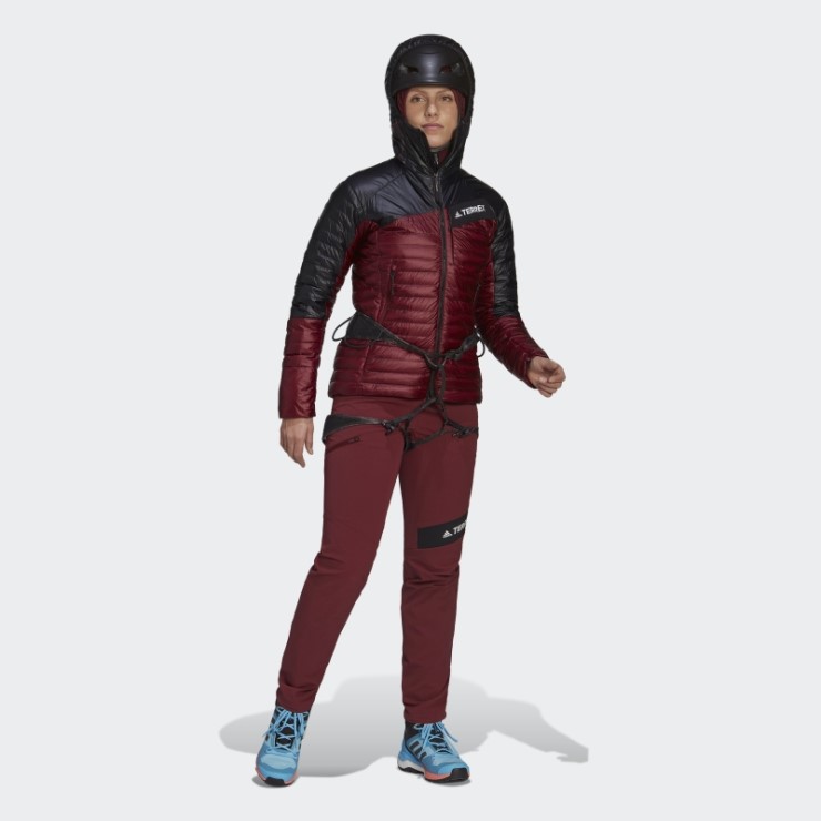 Chaqueta Roja Con Capucha Techrock Para Todo El Año Adidas