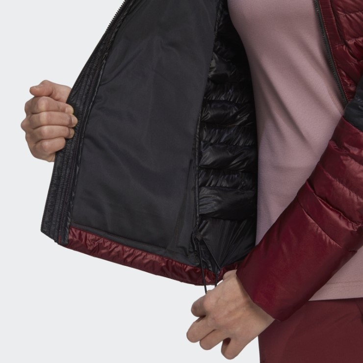 Chaqueta Roja Con Capucha Techrock Para Todo El Año Adidas