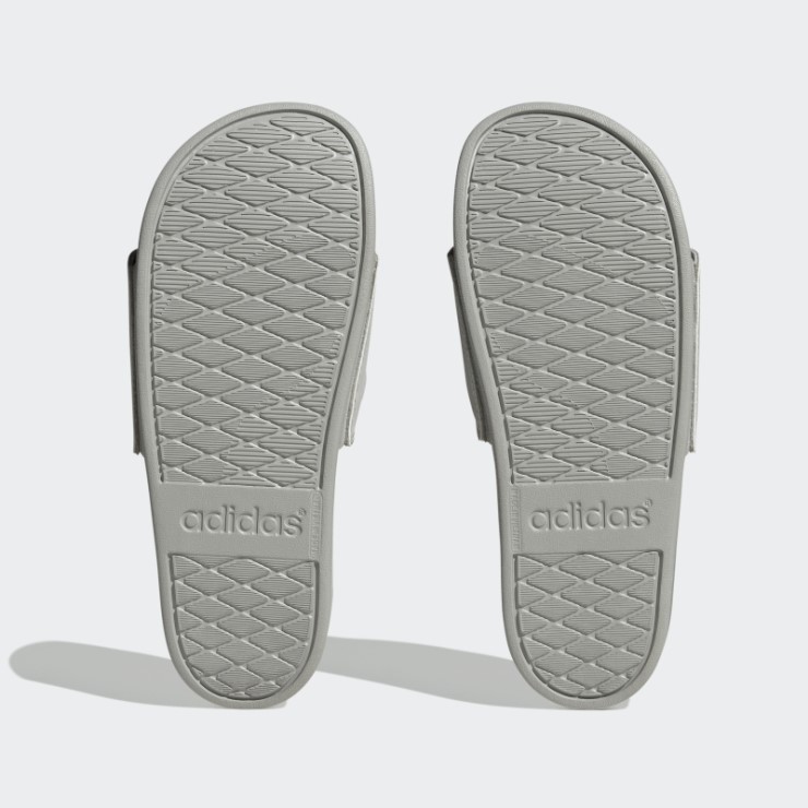 Chanclas Adidas Adilette Comfort Plateadas