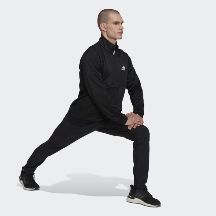 Aeroready Game And Go Top Con Media Cremallera Y Logo Pequeño Adidas Negro