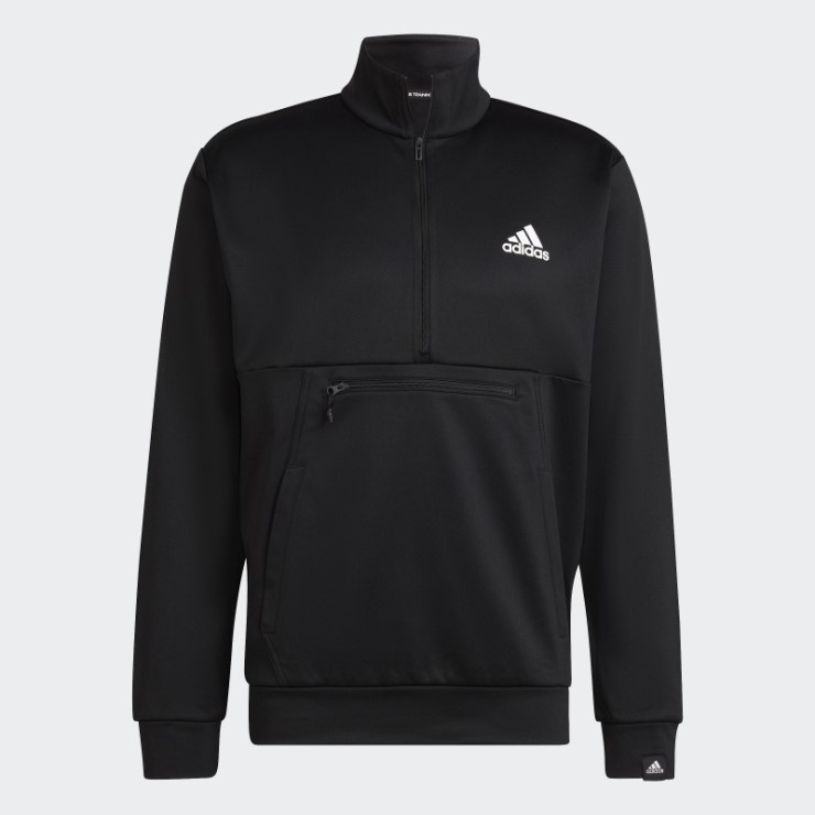 Aeroready Game And Go Top Con Media Cremallera Y Logo Pequeño Adidas Negro