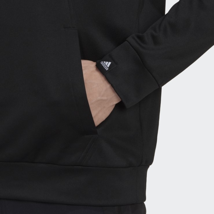 Aeroready Game And Go Top Con Media Cremallera Y Logo Pequeño Adidas Negro