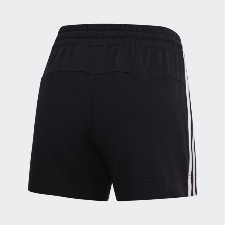 Pantalón Corto Adidas Essentials 3 Rayas Negro Moda