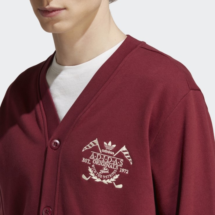 Cárdigan De Archivo De Gráficos Adidas Rojo