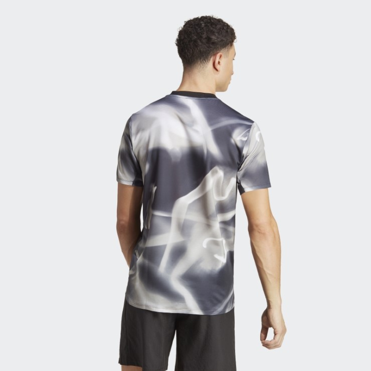 Adidas Design 4 Training Heat.rdy Allover Print Hiit Training Tee Gris