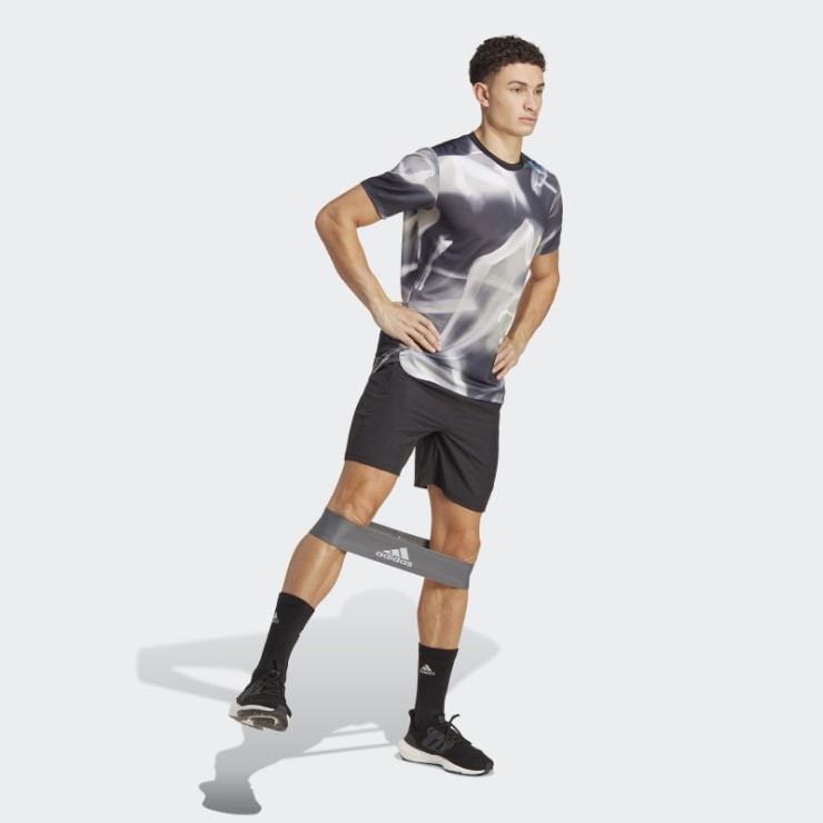 Adidas Design 4 Training Heat.rdy Allover Print Hiit Training Tee Gris