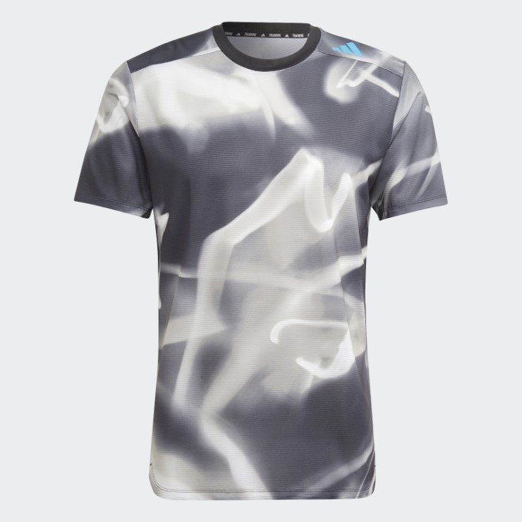 Adidas Design 4 Training Heat.rdy Allover Print Hiit Training Tee Gris