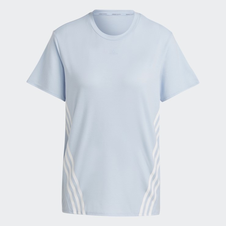 Camiseta De 3 Rayas Con Iconos De Tren Azul Amanecer Adidas