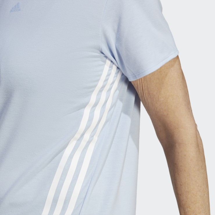 Camiseta De 3 Rayas Con Iconos De Tren Azul Amanecer Adidas